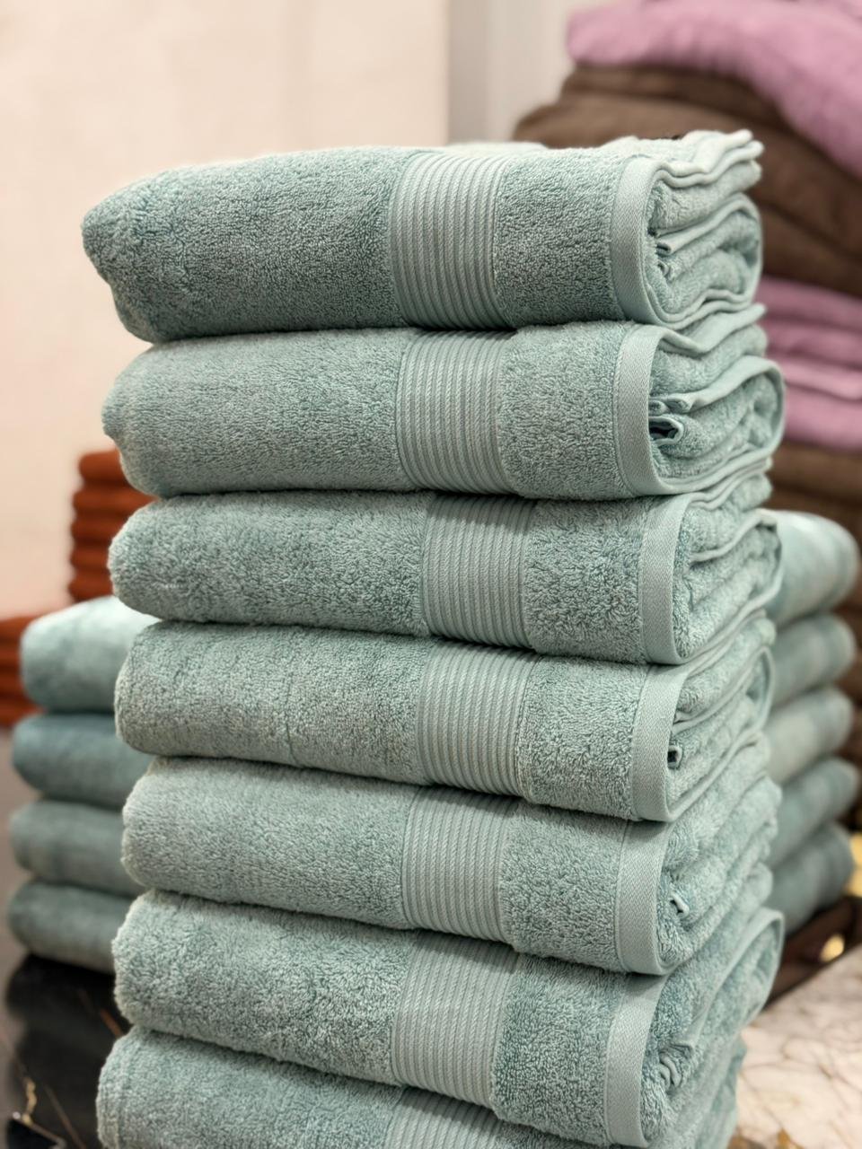 Pakistani towel factory supplying bulk towels for export to international buyers