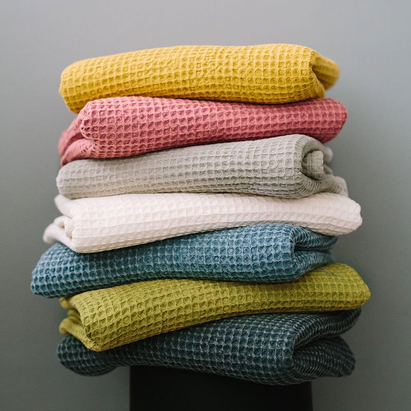 Stacked waffle weave towels wholesale manufacturer Pakistan