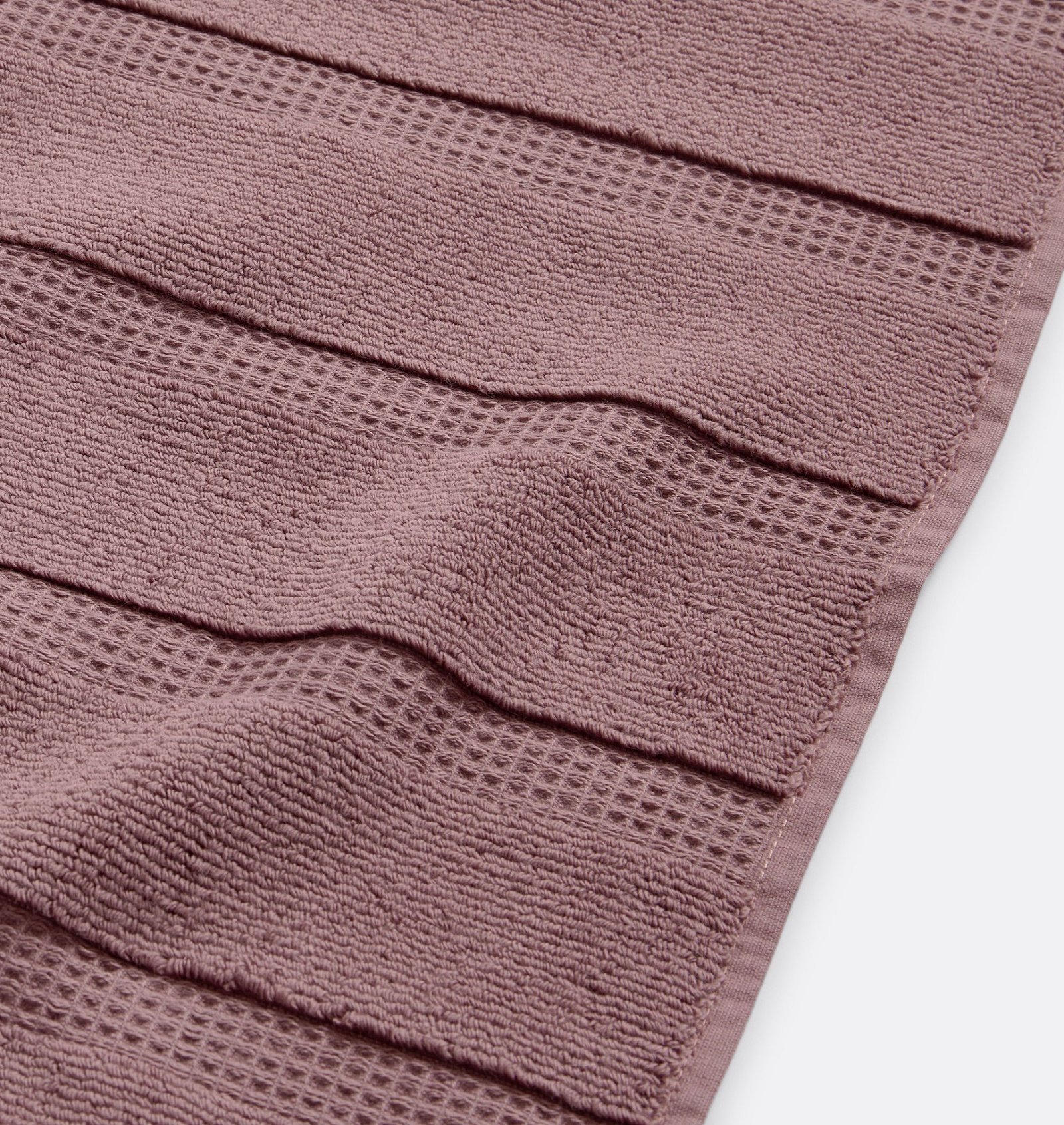 Waffle stripe organic cotton towel manufacturer